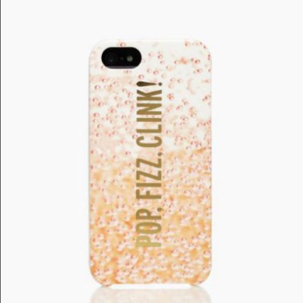 NIB Kate Spade Pink Glittery Phone Case